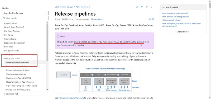 Azure Release pipeline